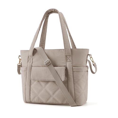 Elegant Quilted Tote Bag Bowlift