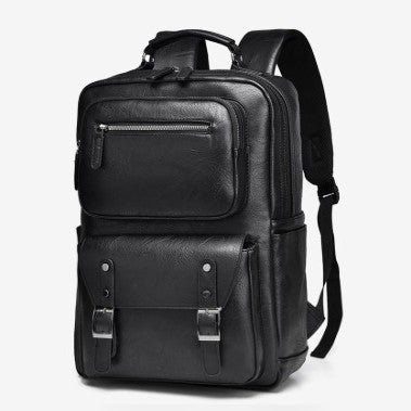 Premium Leather Travel Backpack Bowlift