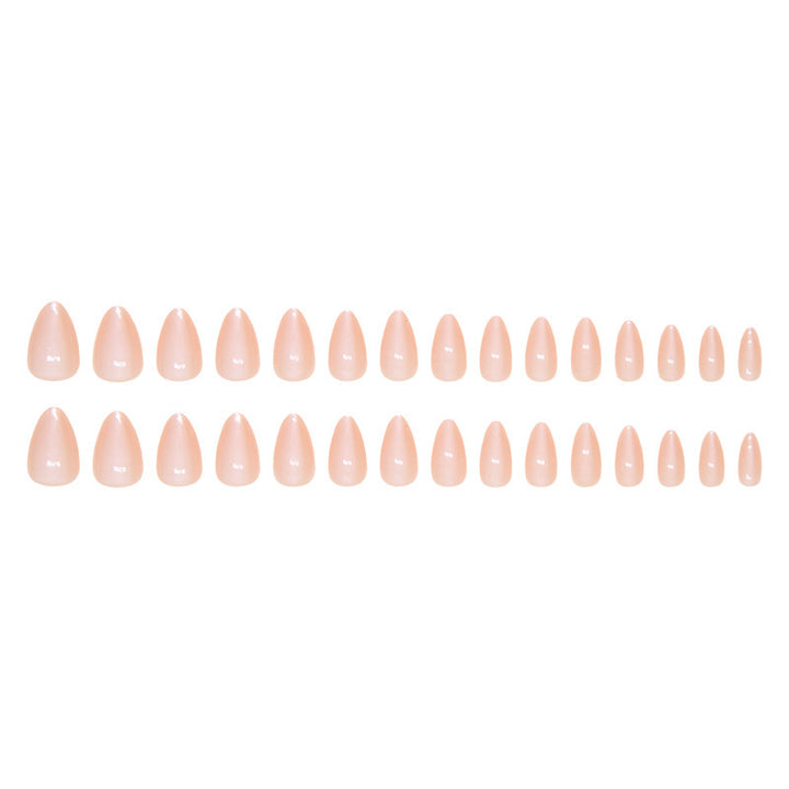 Natural Glossy Press-On Nail Tips Bowlift