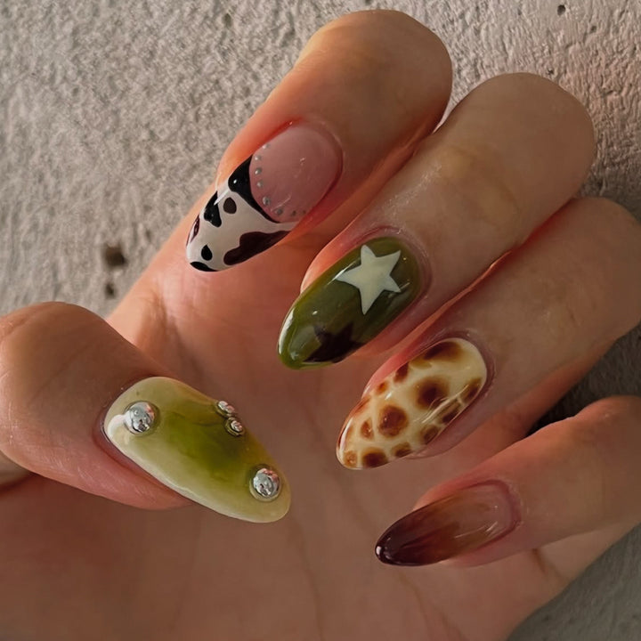 Creative artistic nails with unique animal designs Bowlift