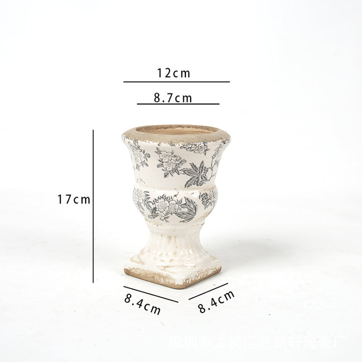 Floral Ceramic Planter Bowlift