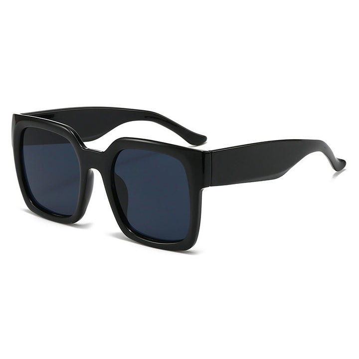 Women's square sunglasses with stylish transparent frame and soft color gradient Bowlift