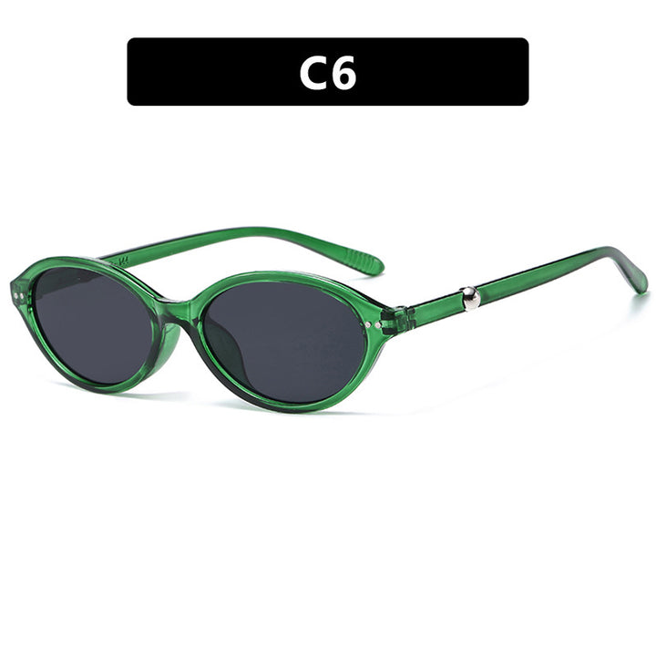 Women trendy sunglasses in oval design with UV protection Bowlift