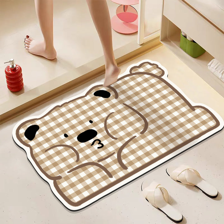 Playful Hamburger-Themed Bath Mat Bowlift