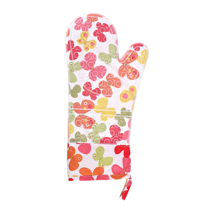 Floral Pattern Silicone Oven Mitt