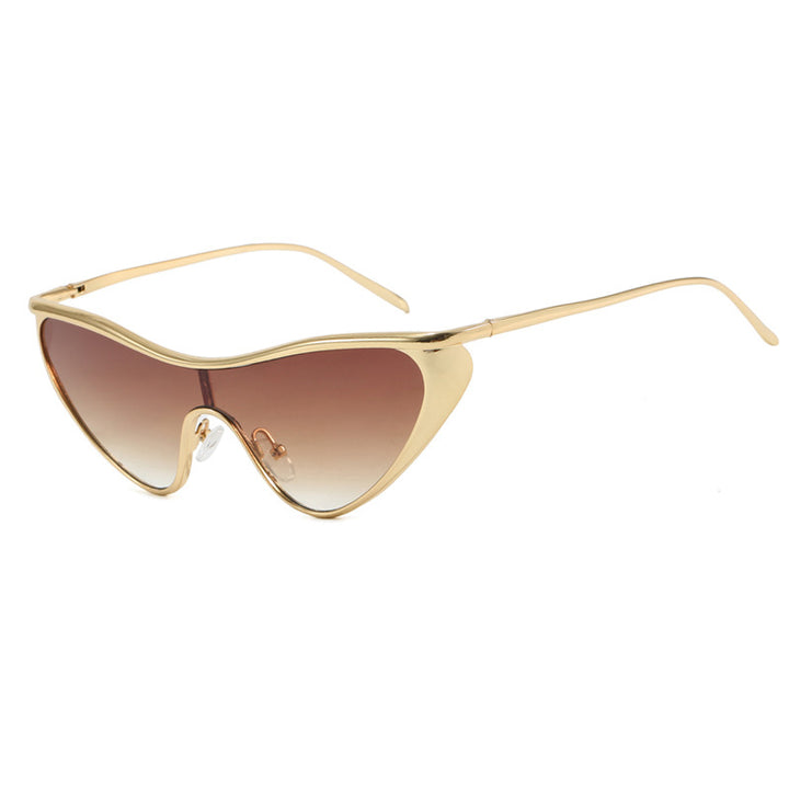 Ladies extravagant shaped sunglasses with protective UV filter Bowlift