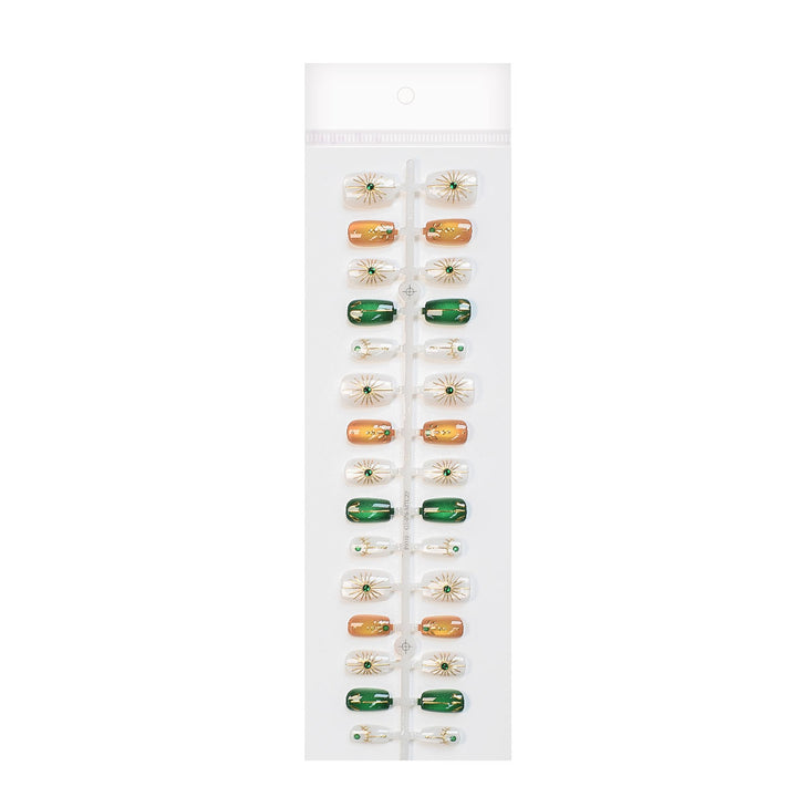 Elegant Floral Design Press-On Nails Bowlift
