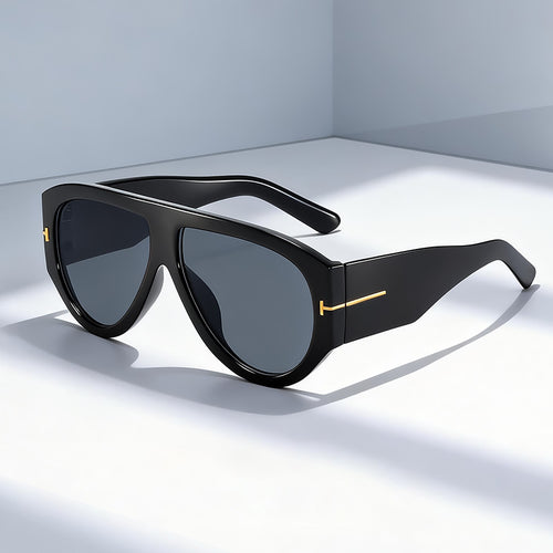 Fashion-Forward Oversized Shield Sunglasses Bowlift