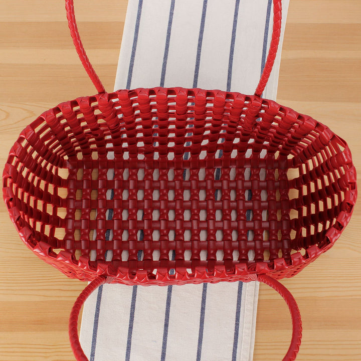 Stylish willow bag with modern grid design Bowlift