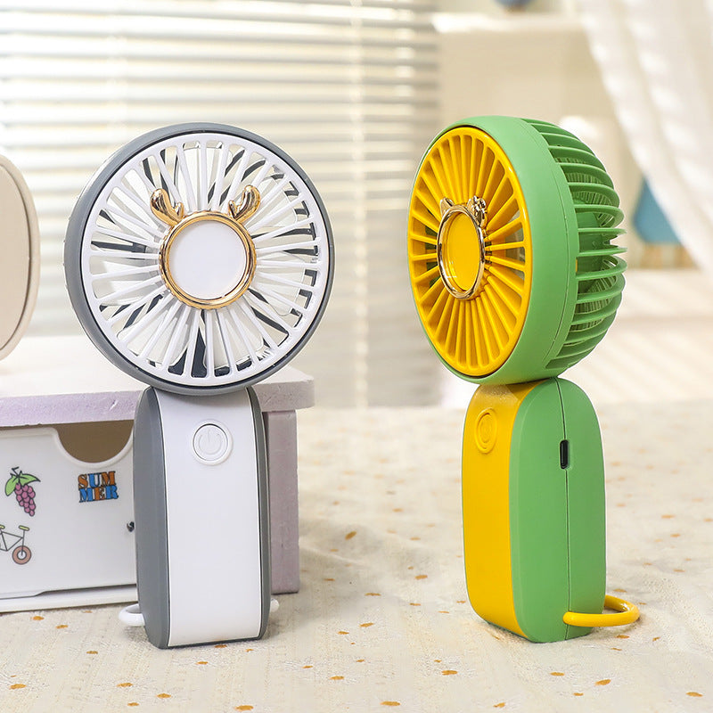 Ladies Portable Hand Fan in Cheerful Animal Design Bowlift