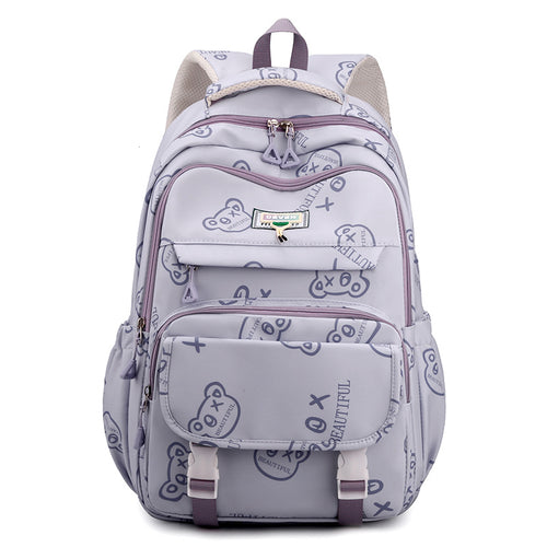 Cute Graphic Print School Backpack