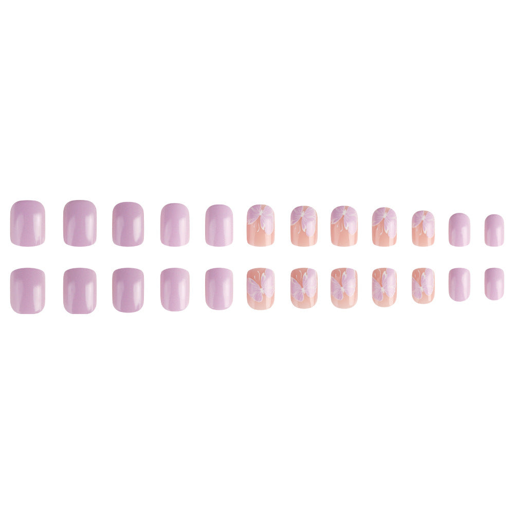 Elegant Floral Gel Nail Art Bowlift