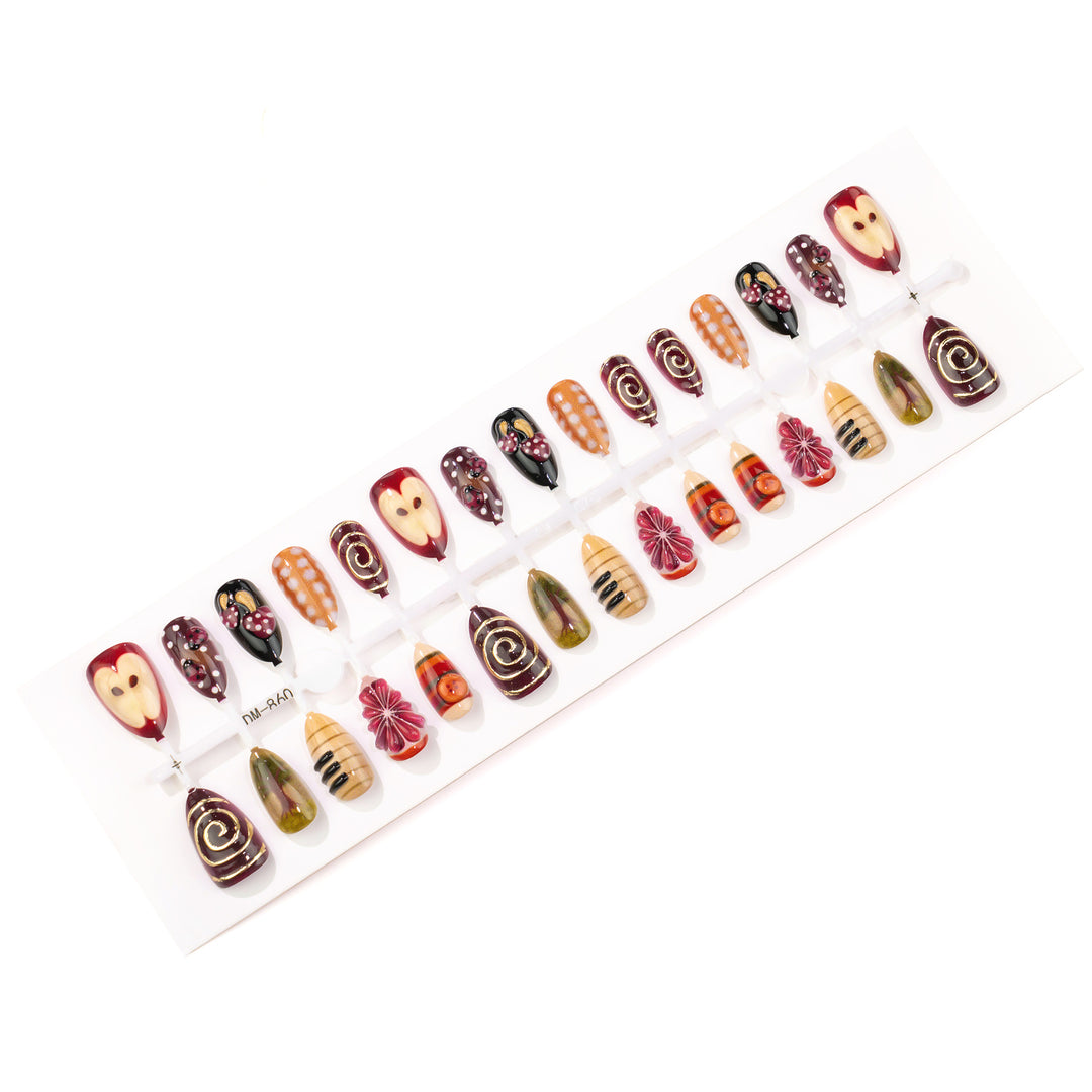Themed Artistic Press-On Nail Set