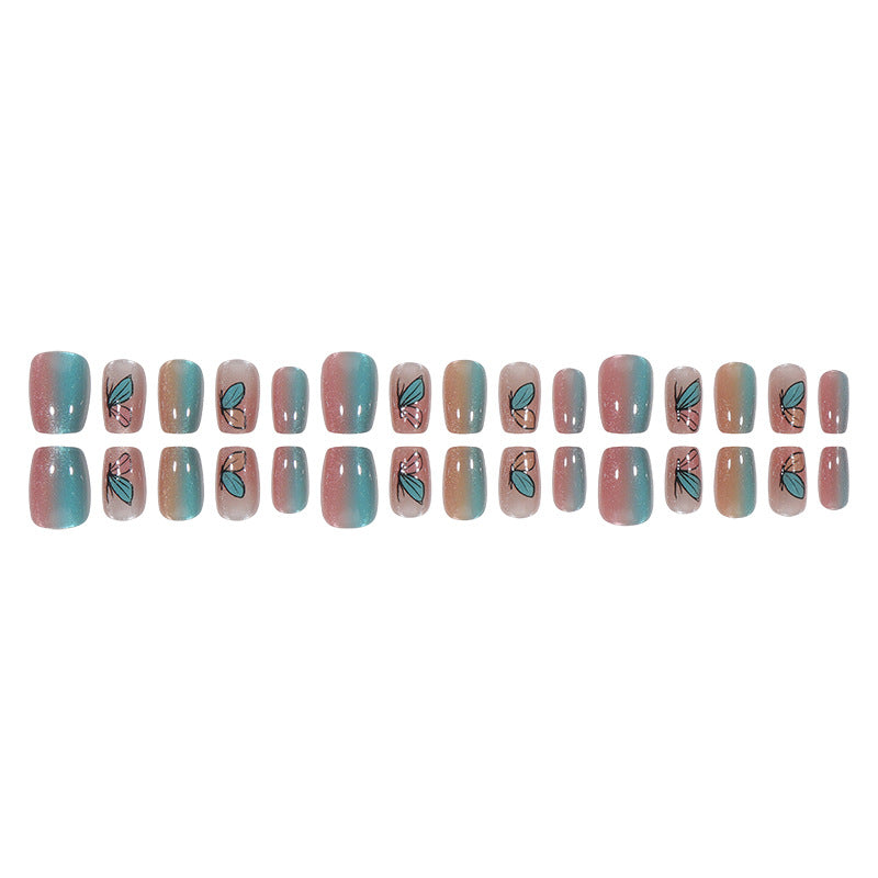Floral-Inspired Press-On Nail Set Bowlift
