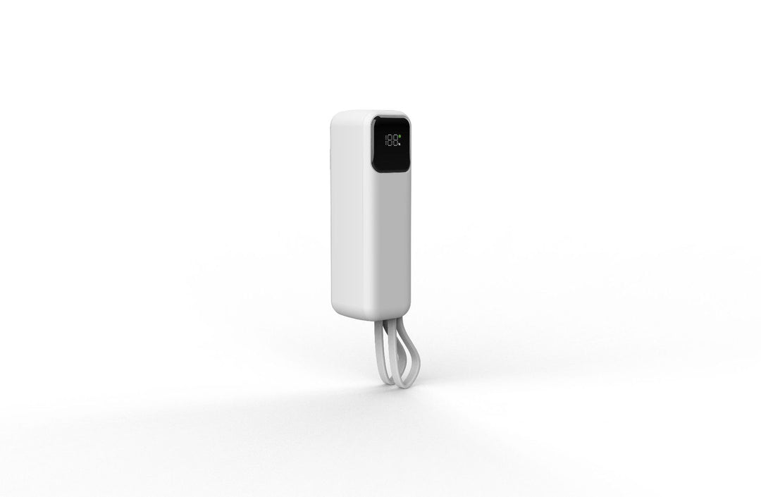 Portable power bank with integrated wireless charging function and LCD display Bowlift