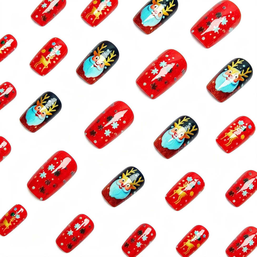 Creative Art Nails with Festive Christmas Design Bowlift
