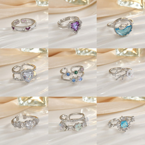 Double-Band Heart Halo Ring With Pavé Accents