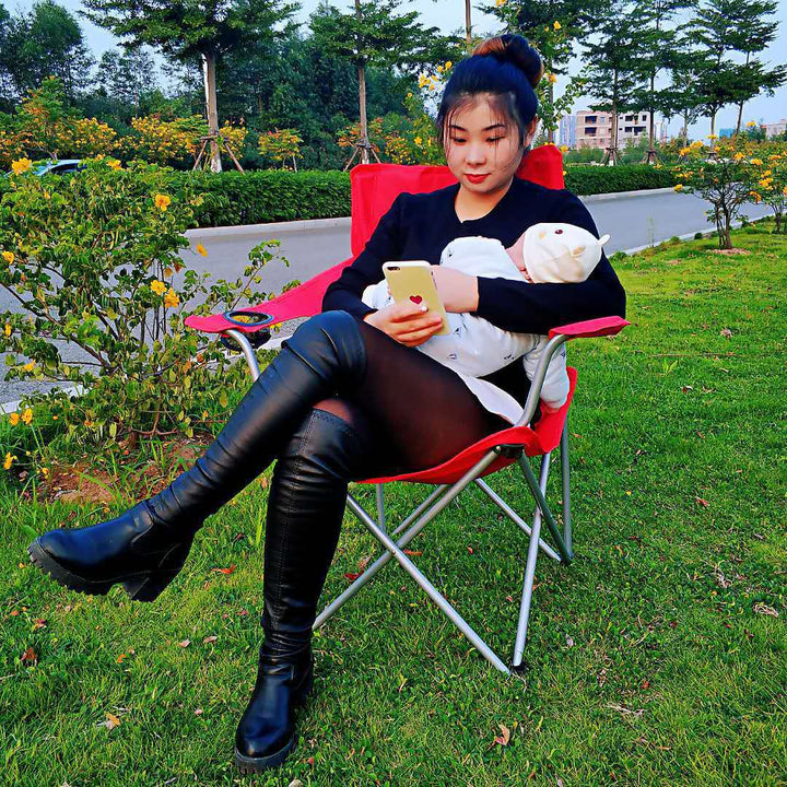 Women Comfortable Outdoor Folding Chair Bowlift