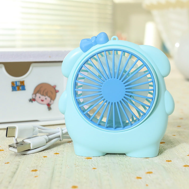 Women Portable Mini Hand Fan in Cute Animal Design Bowlift