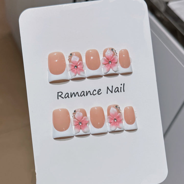 Floral Design Nail Art Set Bowlift