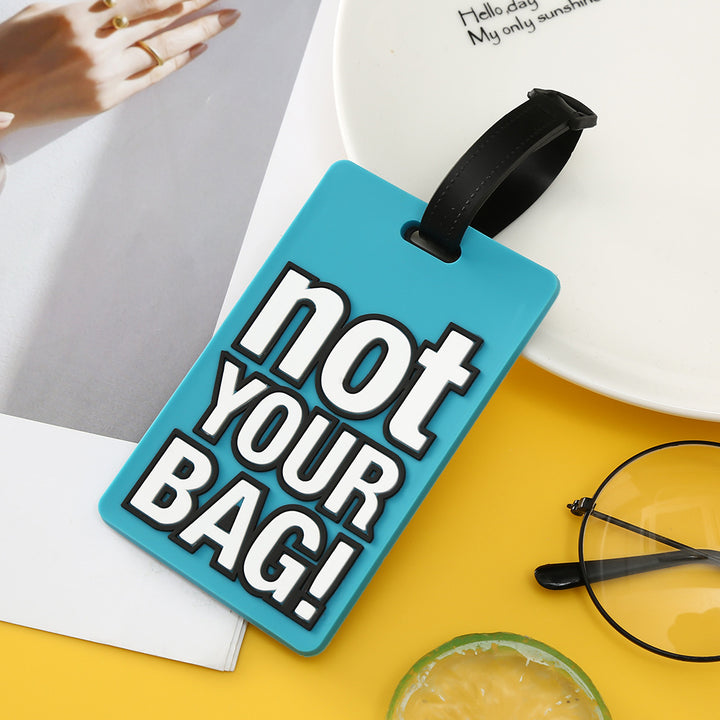 Unisex Luggage Tag with Eye-catching Message Bowlift