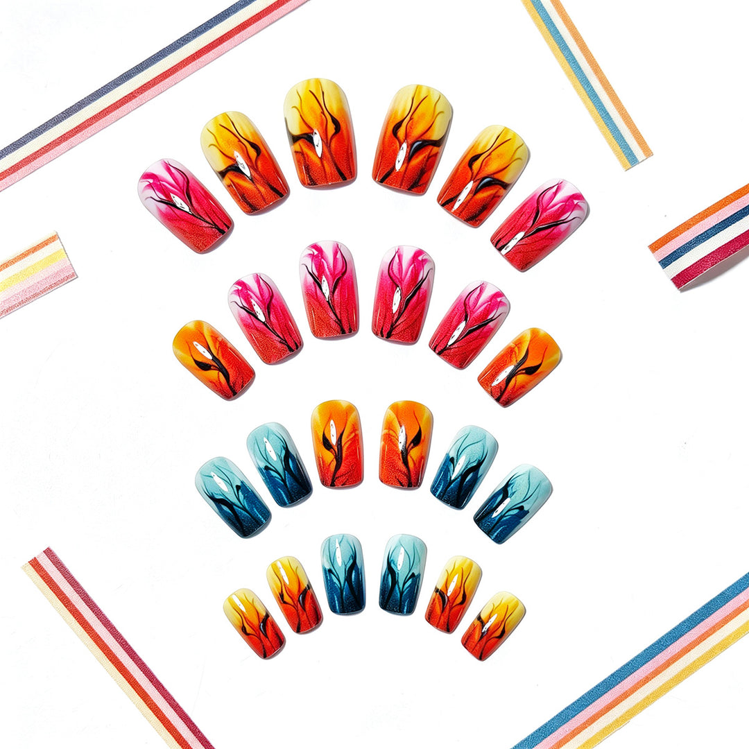 Autumn Leaf-Inspired Nail Art Design Bowlift