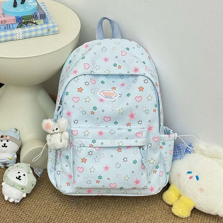 Fun Star-Patterned School Backpack