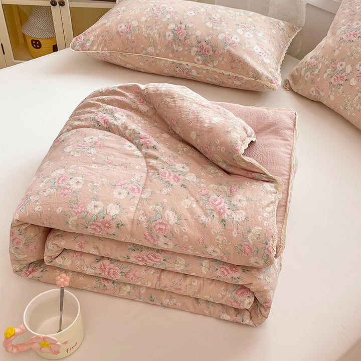 Ladies comfort duvet with delicate floral pattern and high-quality filling Bowlift