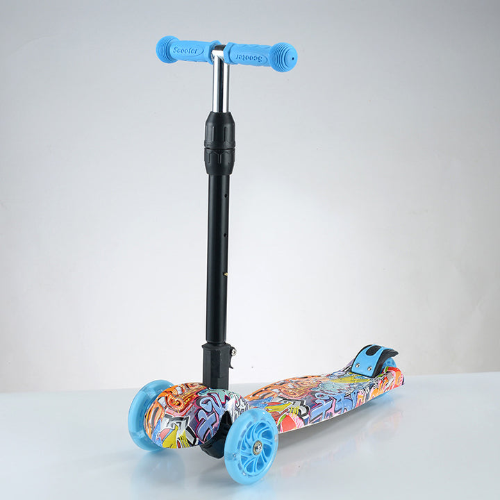 Kid-Friendly Foldable Kick Scooter Bowlift