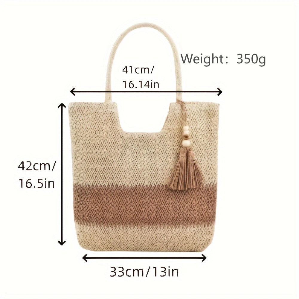 Exclusive and Handmade Beach Bag with Fringes Bowlift