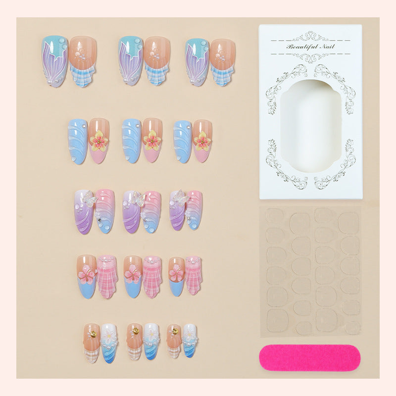 Artistic Decorative Press-On Nails Bowlift