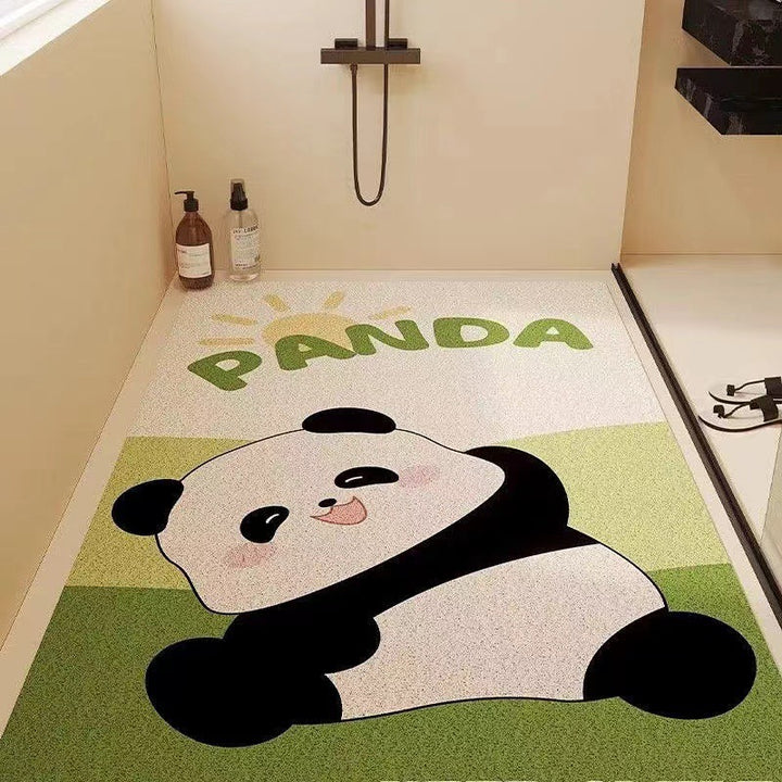 Playful Puppy-Themed Non-Slip Bathroom Mat Bowlift