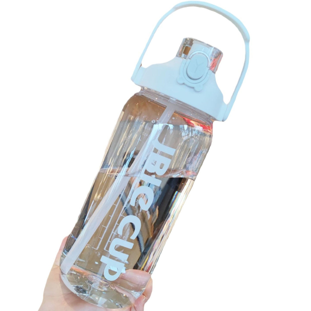 Women's large water bottle with leak-proof lid and straw Bowlift