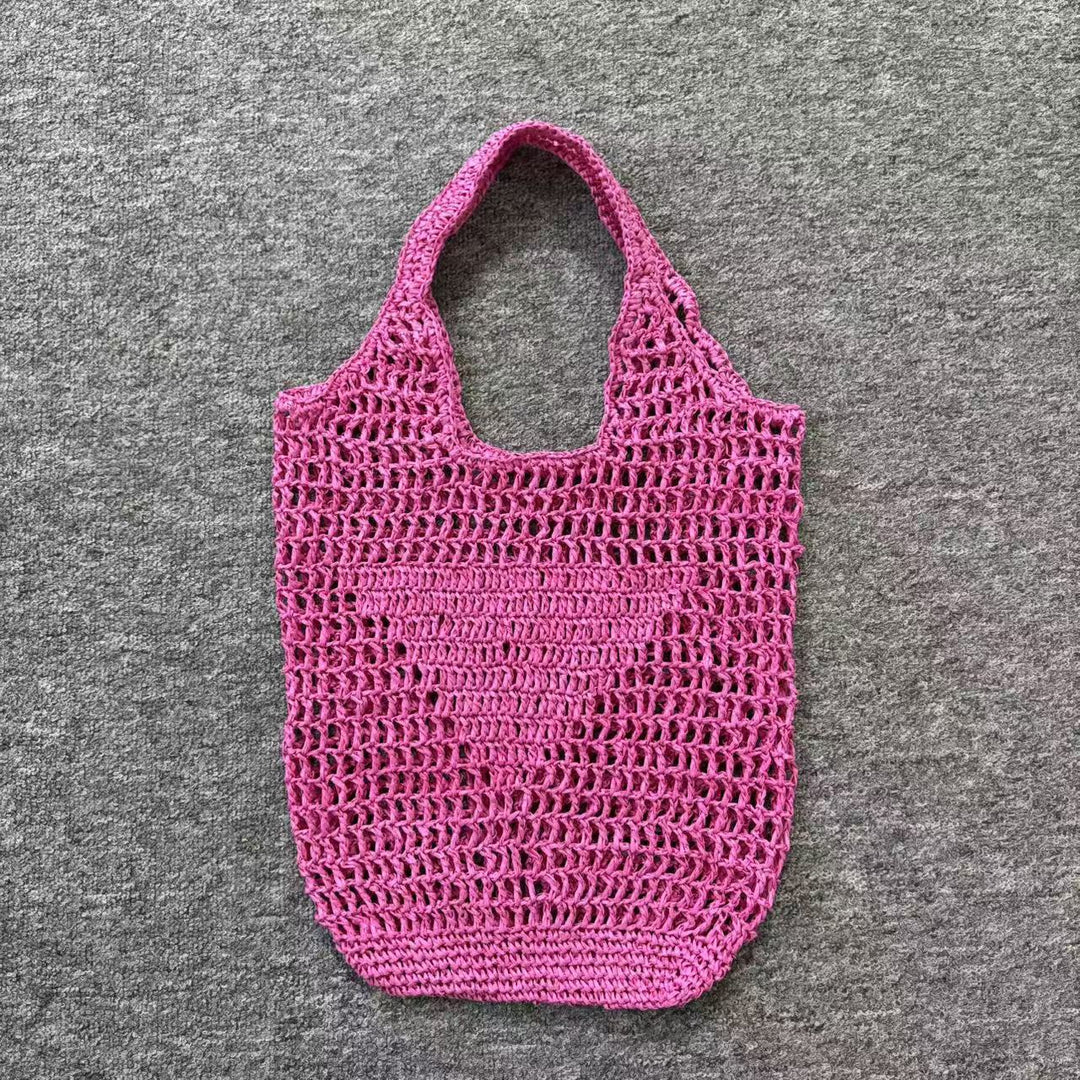 Hand-knotted net tote bag Bowlift