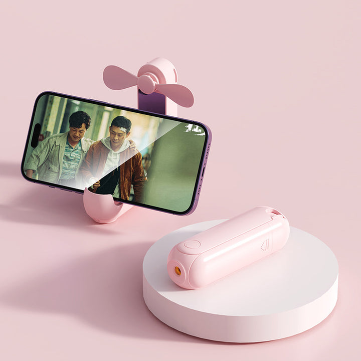 Women's portable smartphone fan with integrated power bank function Bowlift