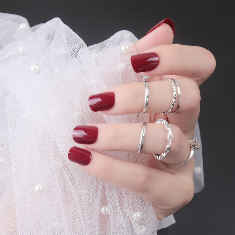 High-Gloss Square Press-On Nails Bowlift