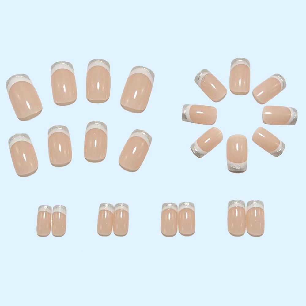 Artificial nails with elegant French tips Bowlift