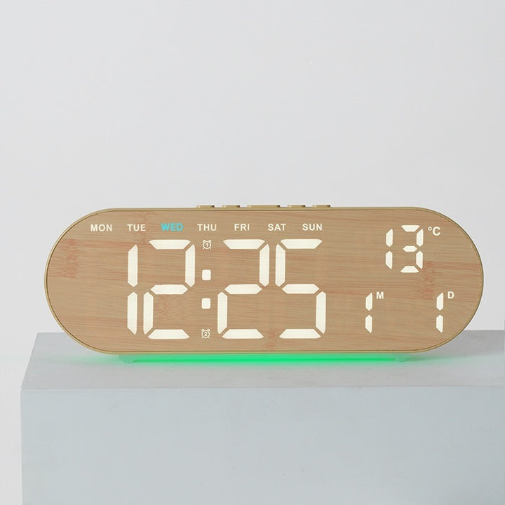 Digital alarm clock with multifunctional LED display and integrated thermometer function Bowlift