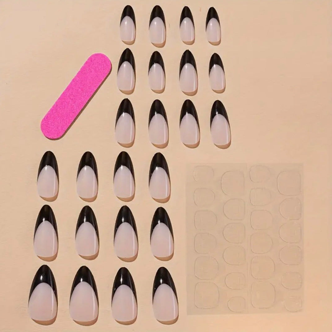 Artificial nail tips with stylish motif Bowlift