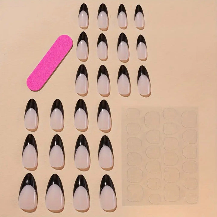 Artificial nail tips with stylish motif Bowlift