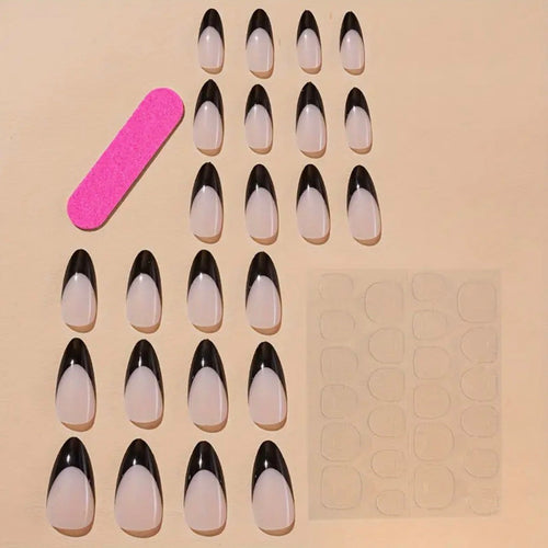 Artificial nail tips with stylish motif Bowlift