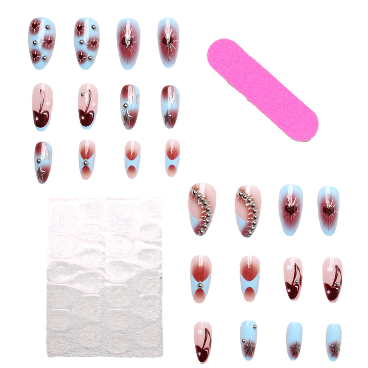 Creative nail art set with artistic color gradients and glitter embellishments Bowlift
