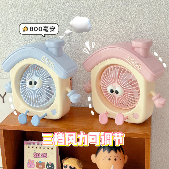 Ladies portable table fan with cute design Bowlift