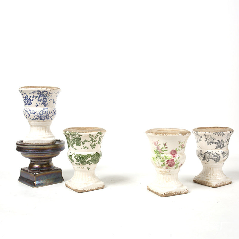 Floral Ceramic Planter Bowlift