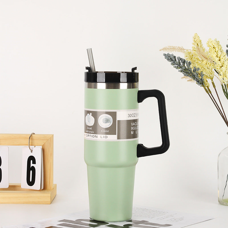 Ladies Insulated Portable Drinking Cup with Straw Bowlift