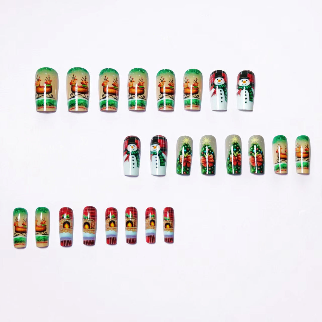 Holiday-Themed Nail Art Design Bowlift