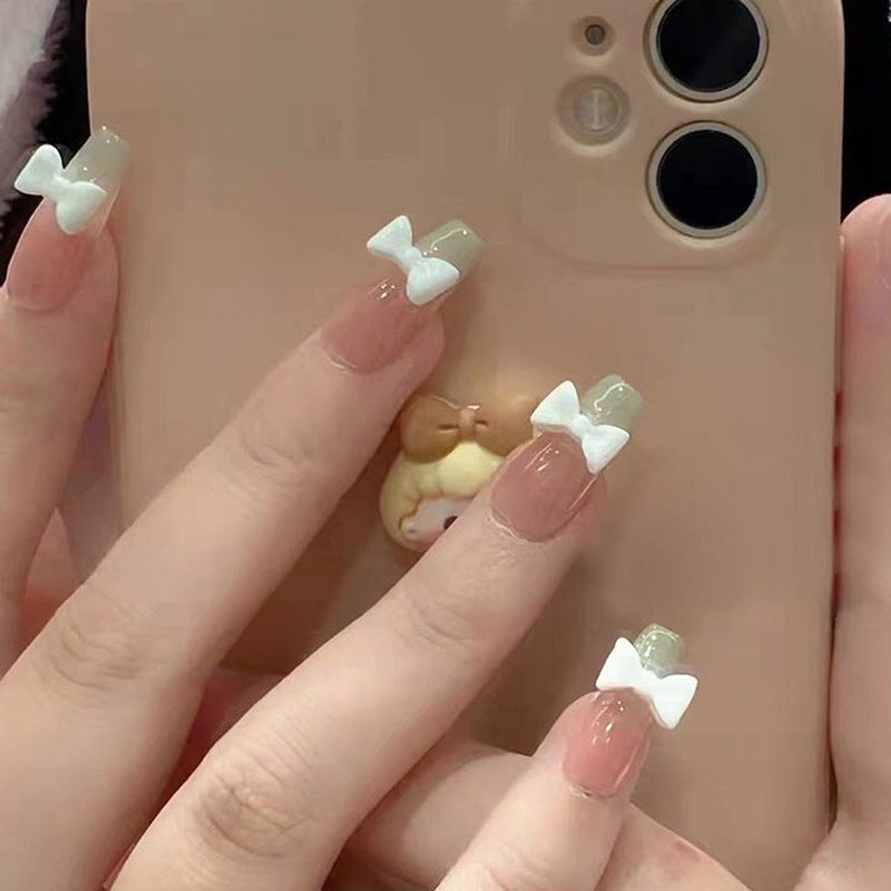 Decorative Floral Press-On Nail Art Set Bowlift