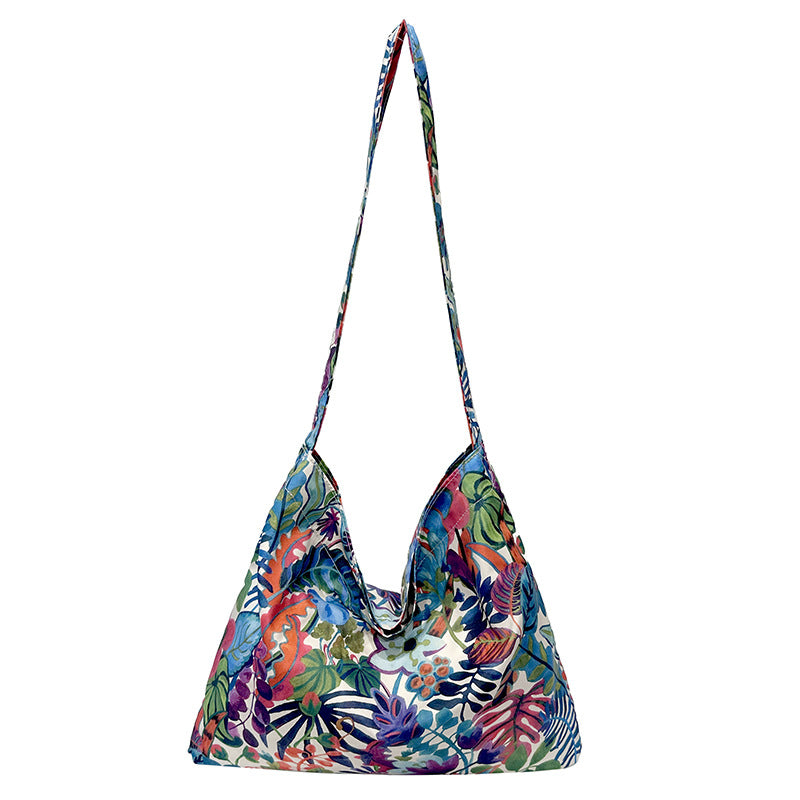 WoFloral Print Hobo Handbag Bowlift
