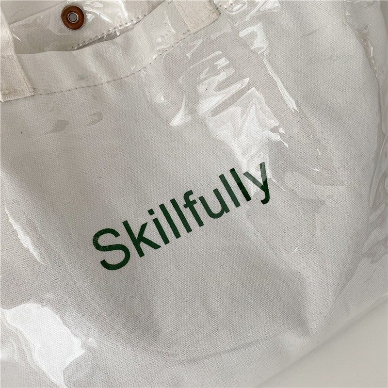 Sleek Transparent Shopping Tote