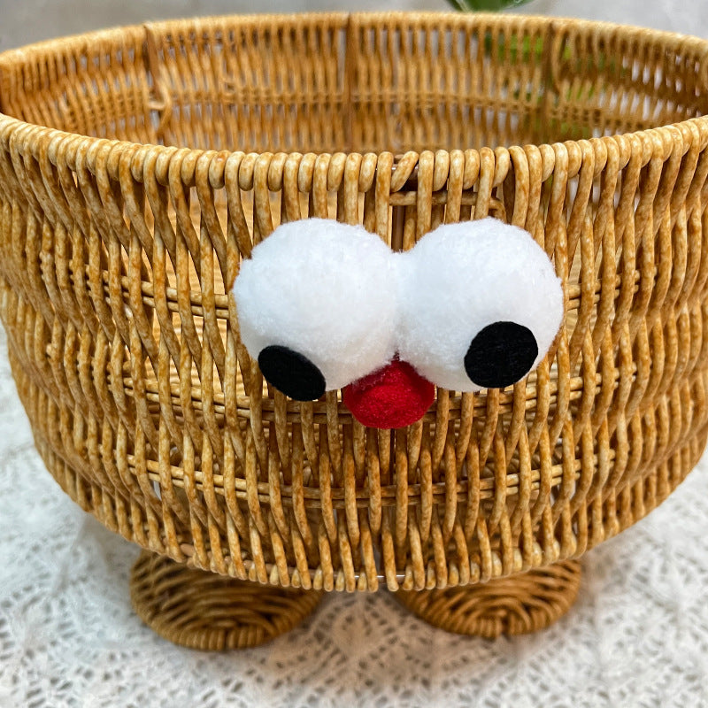Women Playful Storage Basket with Animal Motif Bowlift